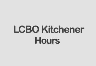 lcbo hours kitchener