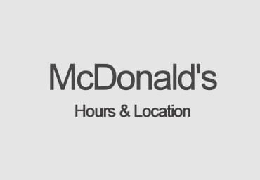 mcdonalds hours