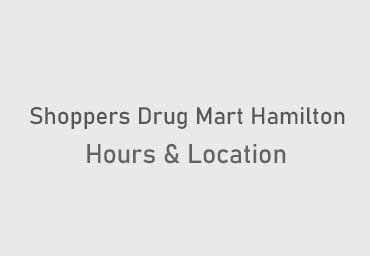 shoppers drug mart hamilton